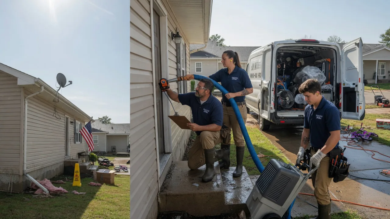 Ceiling Water Damage Restoration in Abbotsford, WI near me